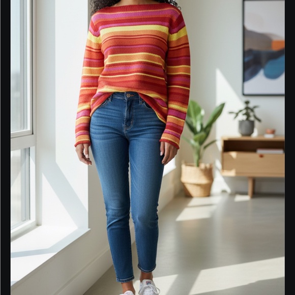 Isaac Mizrahi  Mutli Color Sweater Anniversary Collection Size 2X - Picture 4 of 9